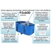 Puszka GK podwójna głęboka podP2x60D fi60 SIMET